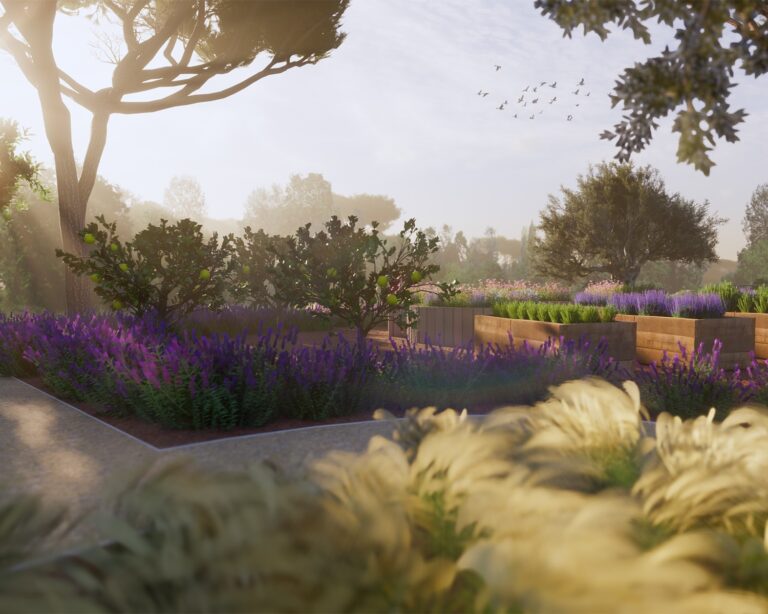 THE Park, THE V’s landscaped park area.